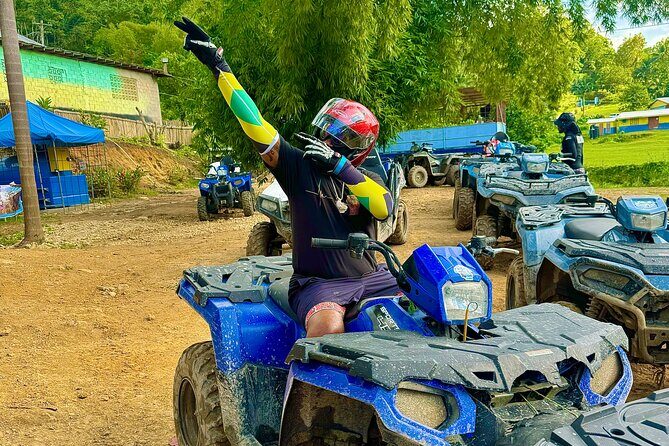 ATV, Bamboo Rafting , Horseback Ride & Blue Hole Falls Ocho Rios - How the trip really feels: ATV, horses, rafting, then water