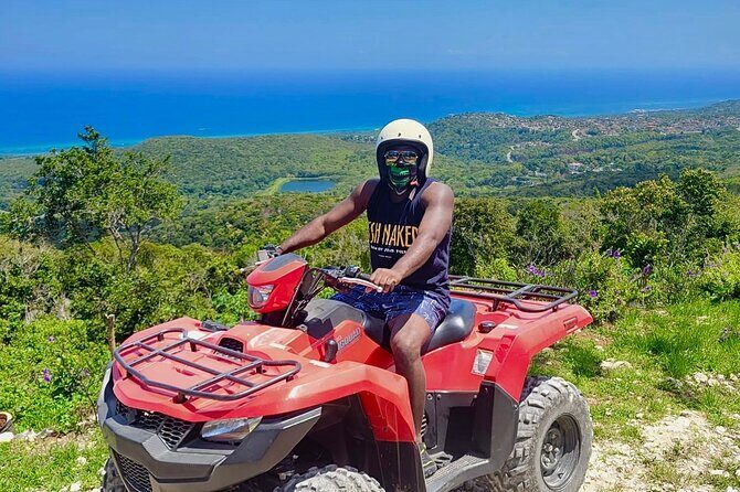 ATV, Bamboo Rafting , Horseback Ride & Blue Hole Falls Ocho Rios - Stop 2: Rad Venture ATV and swing for your adrenaline fix