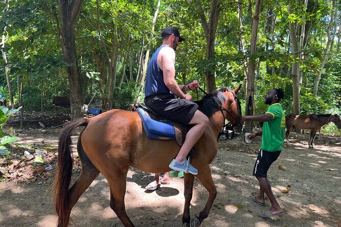 ATV, Bamboo Rafting, Horseback Ride From Montego Bay- Private - Scotchies Drax Hall jerk stop: the best kind of planned lunch