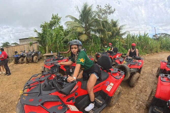 ATV/ Zipline/Horseback/Rafting /Rick's Cafe From Montego Bay - River rafting finale: provided gear and a splashy end