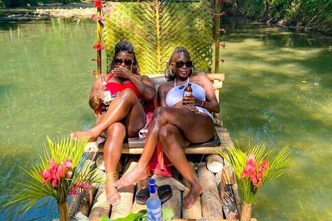 Bamboo Rafting and Limestone Foot Massage on Lethe River Private Tour - The bamboo raft ride: captains, reggae vibes, and river views