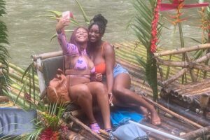 Bamboo Rafting & Limestone Foot Massage from Montego Bay - On the 30-Foot Bamboo Raft: The Calm Down the Great River