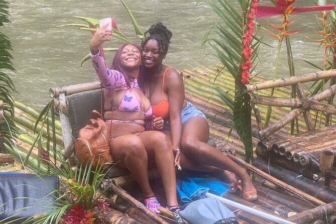Bamboo Rafting & Limestone Foot Massage from Montego Bay - On the 30-Foot Bamboo Raft: The Calm Down the Great River