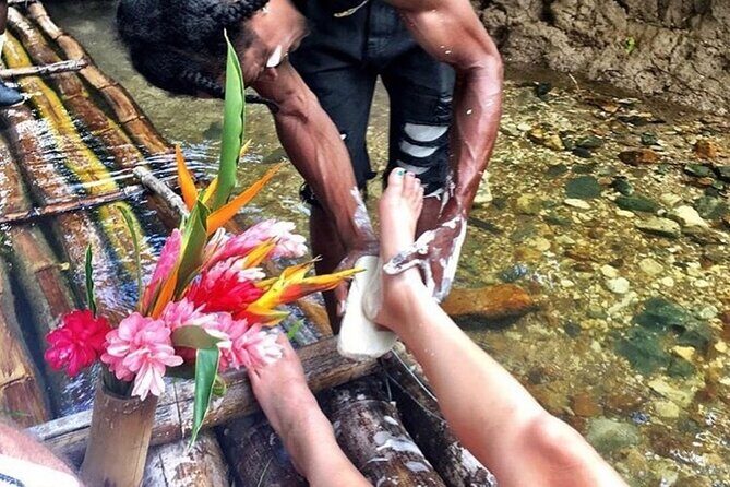 Bamboo Rafting, Limestone Foot Massage, Parasailing Private Tour - Seven Mile Beach parasailing up to 800 feet (10 minutes)