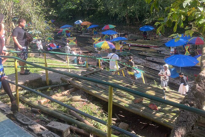 Bamboo Rafting with Limestone Foot massage then Margaritaville. - Getting from Montego Bay to Lethe: countryside, not a rush