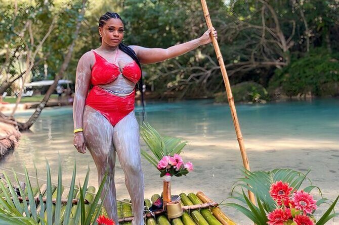 Bamboo Rafting with Limestone Massage including Transportation - Fruit trees, natural medicinal products, and local stories