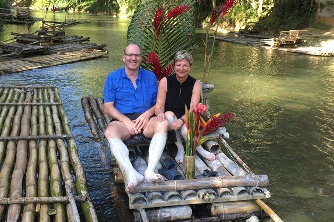 Bamboo River Rafting Limestone Foot Massage in Montego Bay Ja. - On the water: what a 50ft bamboo raft ride feels like in real time