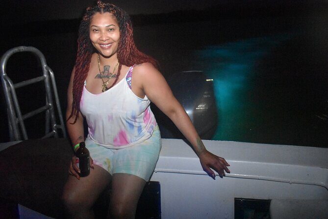 Bioluminescent Lagoon Tour: Night Swimming and Liming in Jamaica - When the glow is dim: weather and rainfall can change everything