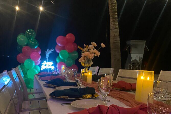 Birthday Dinner On Beach In Montego Bay Jamaica - Why a Montego Bay beach birthday dinner feels different at night