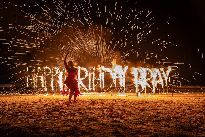 Birthday Fire Show experience in Montego Bay - Fire dancer performance that warms up the whole experience