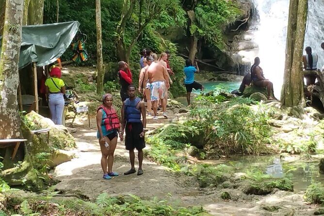 Blue Hole/Secert falls and Dunns River Combo Tour - Dunn’s River Falls: The Seven-Tier Climb With Safety Support