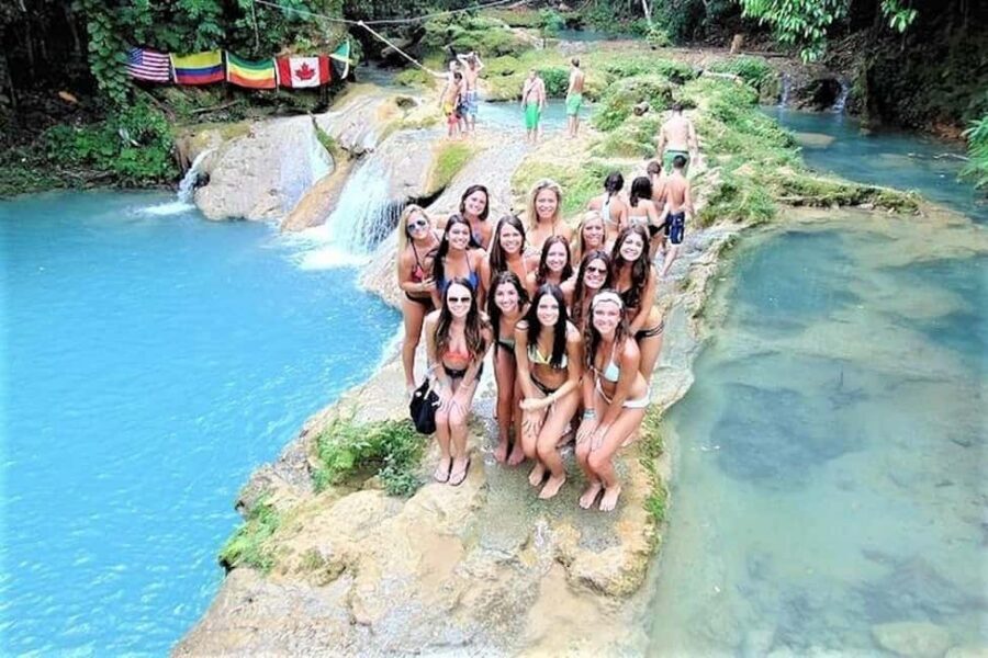 Blue Hole, Secret Falls, and Dunn's River Falls Combo Day-Tr - Secret Falls: short jungle hike + photo ops that don’t take all day