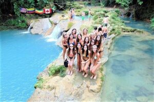 Blue Hole, Secret Falls, and Dunn's River Falls Combo Day-Trip - Blue Hole: cliff jumps, rope swings, and getting the most from the water time