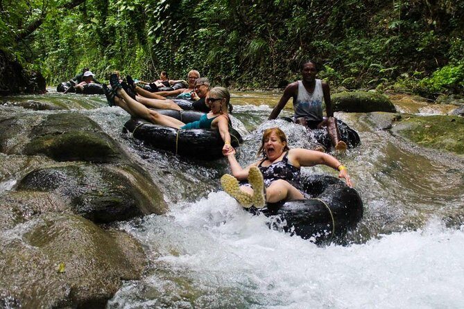 Blue Hole Secret Falls and River Tubing Private Tour - White River Tubing: Floating Through Rainforest With Occasional Class II Fun