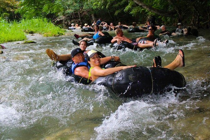 Blue Hole Secret Falls and River Tubing Tour - Tarzan Ropes, Cliff Jumps, and How to Make Water Time Easier