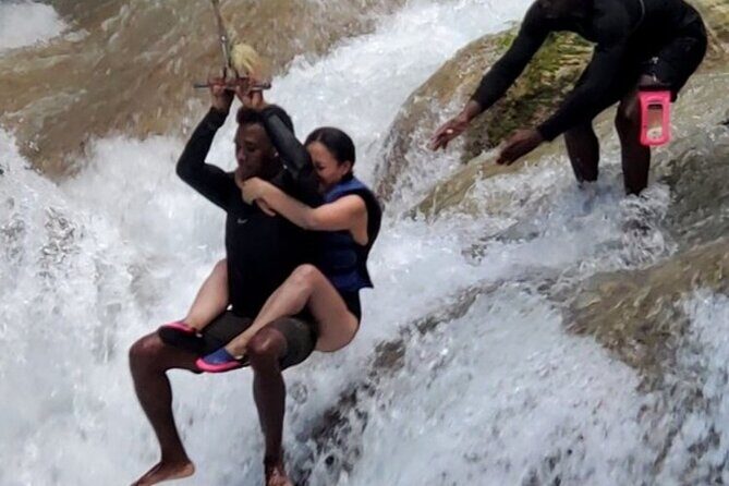 Bluehole and Bamboo Rafting from Montego Bay - Blue Hole: ropes, jumps, mud bath, and that cold-water reality check