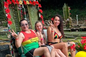 Customized Happy Hour Bamboo Rafting+Limestone Massage + Shopping - The schedule that keeps it fun: pickup, rafting drift, massage, shopping