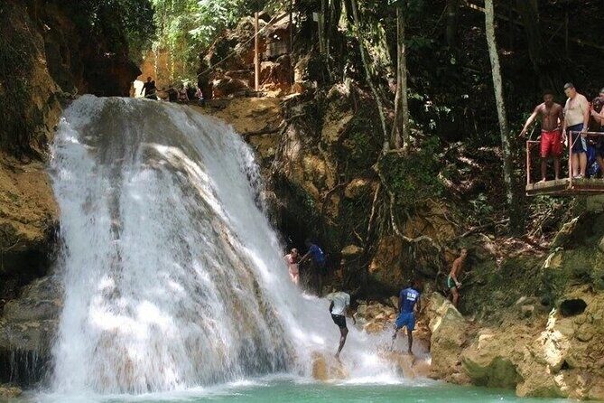 Dunns River Falls and Blue Hole Ocho Rios - A 4-Hour Jamaica Waterfall and Cave Day From Montego Bay