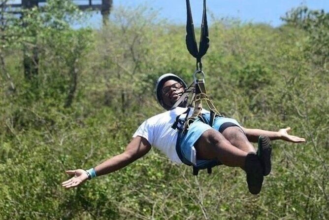 Dunn’s River Falls,Zip lining & horseback riding Combo tour from Montego Bay - Horseback riding to the beach and shallow water: rainforest, river, and photo-ready feet wet