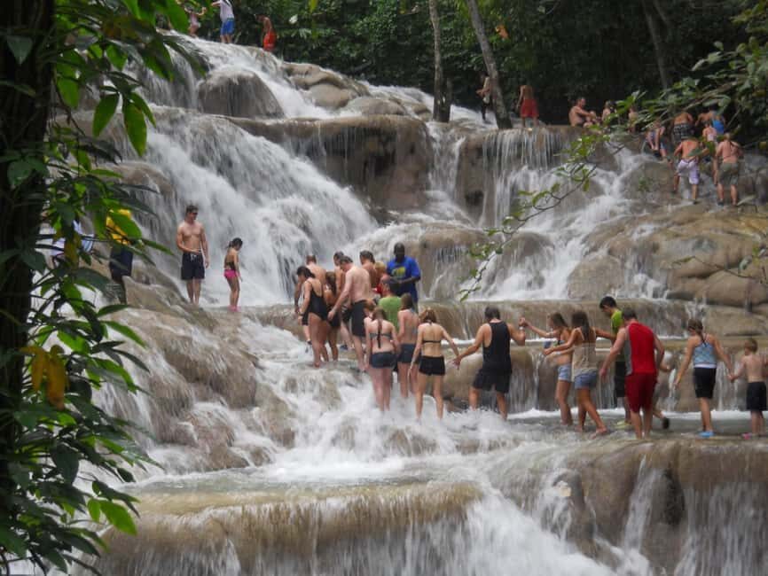 Falmouth: Bamboo Beach Club & Dunn's River Falls - What It Feels Like at the Falls: Wet Steps, Plunge Pools, and Real Caution