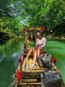 From Montego Bay: Bamboo Rafting & Limestone Massage Tour - The bamboo raft ride: what it feels like in real terms