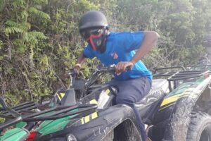 Full Day ATV, Ricks Café, Beach and Shopping Tour from Montego Bay - Green Island ATV: Forestry Trails, Mud Puddles, and Obstacle Sections