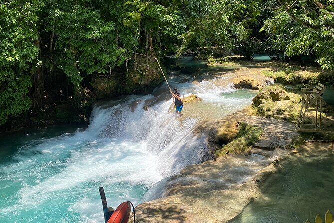 Full Day Rafting, Horse Back Riding and Blue Hole in Jamaica - Blue Hole in St. Ann: waterfalls plus a water dip