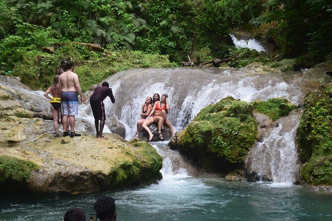 Horse Back Riding and Blue Hole From Montego Bay - Scotchies Drax Hall: jerk chicken and pork with sides