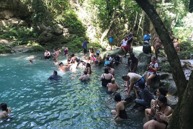 Horseback Ride, Blue Hole, Secret Falls, River Rafting & Tubing - Blue Hole plus Secret Falls: mineral water, rope swings, and a hike