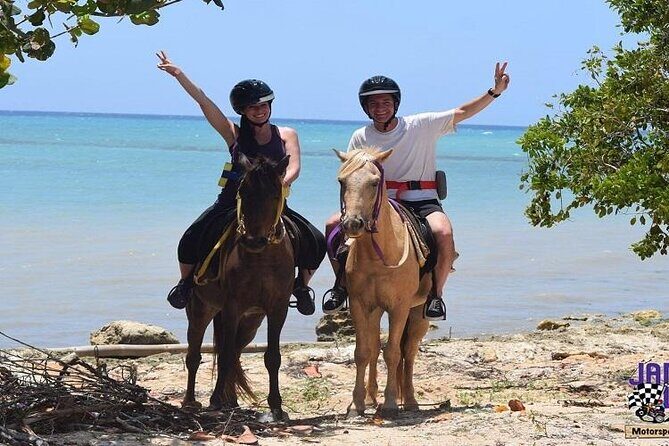 Horseback Riding, ATV and Ocean Zip lining combo from Montego Bay - Horseback Riding on the Beach and Into the Caribbean
