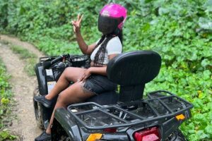 Jamaica ATV's Adventure - Getting There: pickup, private group energy, and what “about 1 hour” means