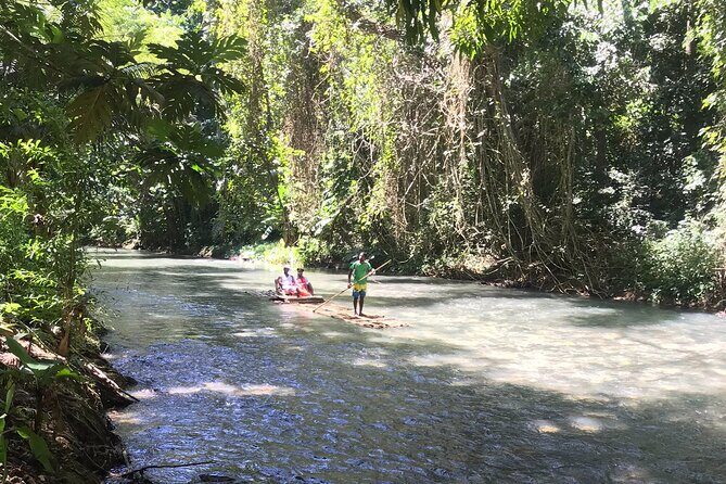 Jamaica Bamboo Rafting Tour Limestone Foot Massage - Entrance Fees, Life Jackets, and How the Day Flows