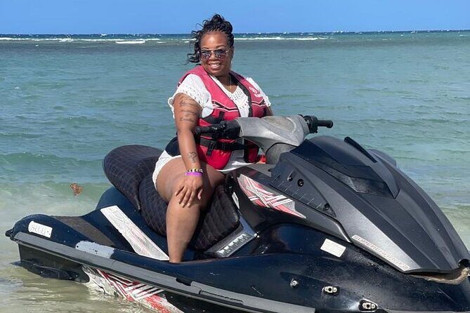 Jet Ski and Margaritaville day vibes. - The beach setup: bar time, bathrooms, and that gift-shop stop