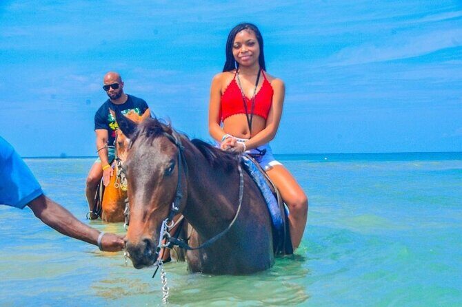 Kennedy's Horseback riding, Blue Hole and Secret Falls from Montego Bay - Lunch and that jerk-chicken moment (plan for your own)