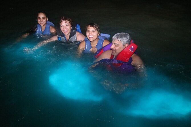 Luminous Lagoon Night Tour from Montego Bay - Inside the luminous lagoon: boat first, then swim