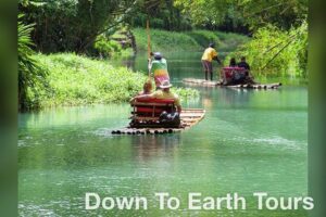 Martha Brae Bamboo Rafting Tranquil Peace Of Mind - The Bamboo Raft Setup: Two People, One River Ride