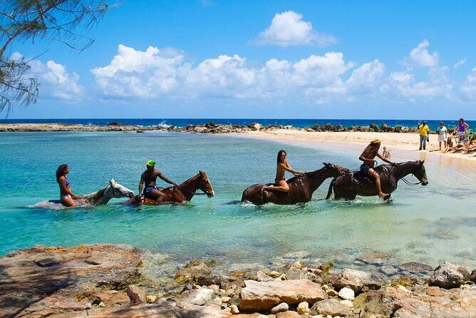 Martha Brae Rafting, Horseback Riding and Luminous Lagoon - Triple Treat - How the day flows: river, horses, then night-light water