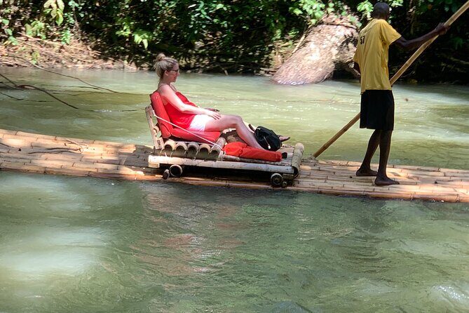 (Martha Brae River) Bamboo Rafting - River stops for food, refreshments, and souvenirs (without turning it into chaos)