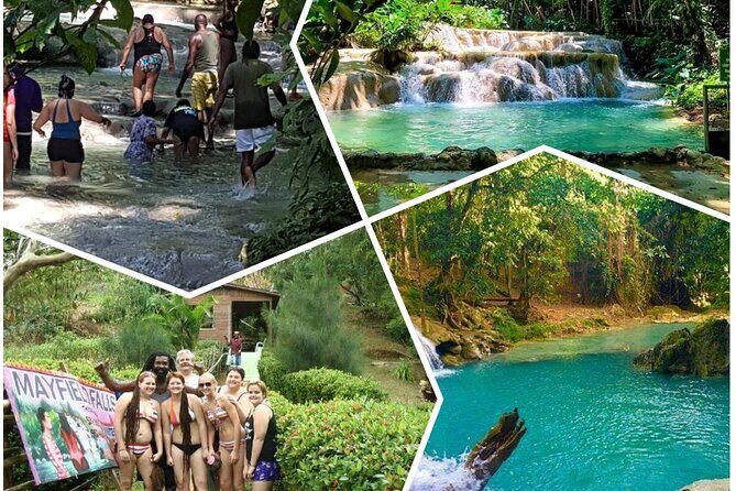 Mayfield Falls, Blue Hole & Rick's Café Tours/Weed Farm option - Key points at a glance