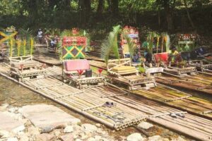 Montego Bay Bamboo Rafting & limestone Massage Private Transfer. - Limestone massage: the payoff after you float