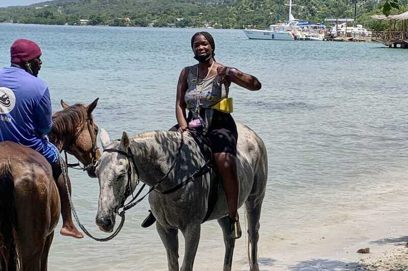 Montego Bay: Day Trip with Zipline, ATV, and Horseback Ride - Horseback ride on land and into the Caribbean Sea