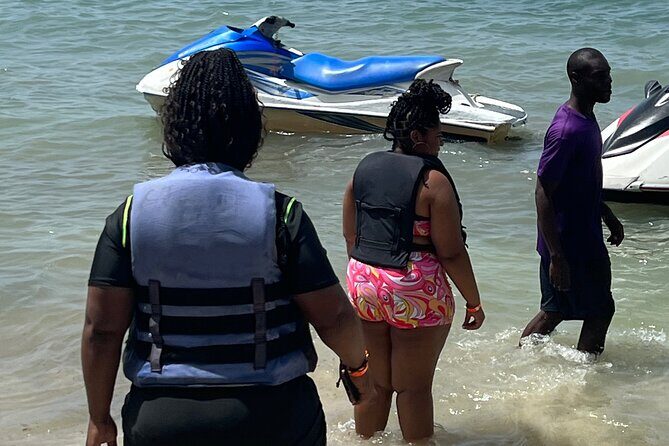 Montego Bay Jetski and Bamboo River Rafting Private Tour - Tropical Bliss Beach for one hour: what you can realistically do