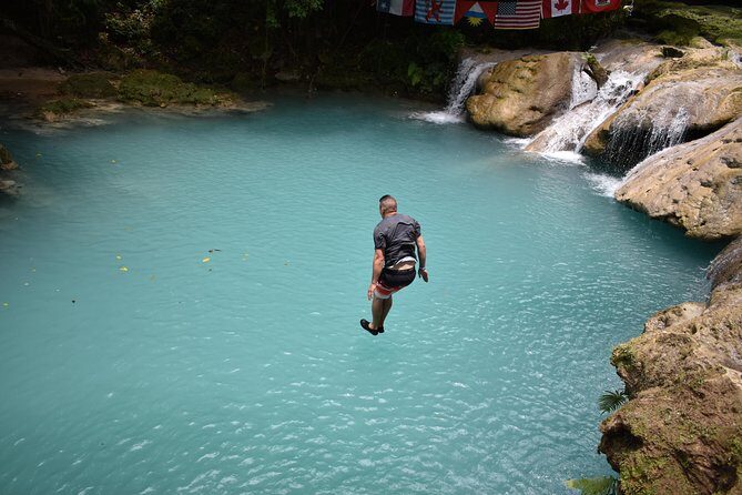 Montego Bay Shore Excursion: Blue Hole & Secret Falls Tour plus Shopping - H2: Jamaican Jerk Lunch at Scotchies Outdoor Garden Restaurant (Extra)