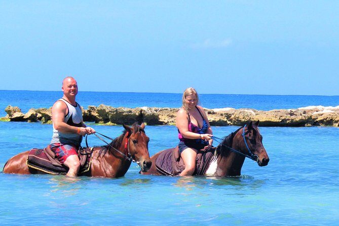 Negril 45-minute Guided Horseback Ride and Swim - Pickup, helmets, and what safety means here