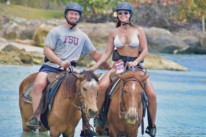 Negril 45-minute Guided Horseback Ride and Swim - The horseback route: villages, beach, and the sea swim