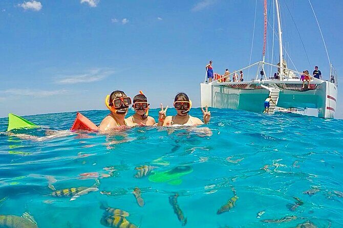 Party Catamaran Cruise with Open Bar and Snorkeling Montego Bay - Snorkeling at the Nearby Reef: Reef Time Without a Full-Day Plan