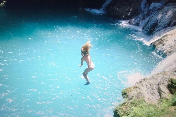 [PRIVATE] Dunn's River Falls, Blue Hole & Secret Falls w/Entrance - Blue Hole: Life Vest Time, Turquoise Water, and the Fun Path