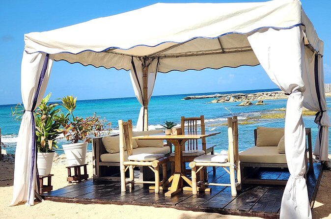 VIP Oceanfront Cabana at Bamboo Beach Club in Montego Bay - What Happens on the Beach: Swim, Shore Walks, Massage, and Casual Fun