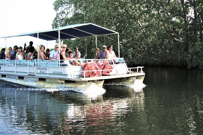 YS Falls and Black River Safari Guided Tour from Montego Bay and Grand Palladium - Black River lunch: fuel at the dock before the wildlife cruise