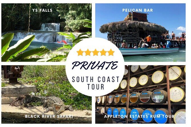 YS Falls, Black River Safari, Appleton Rum Tour OR Pelican Bar (Choose Up to 3) - Black River Safari: a crocodile-focused boat ride in St. Elizabeth